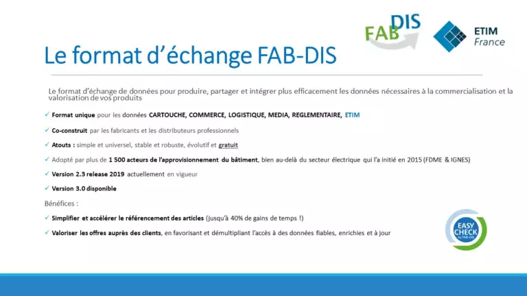 Format référentiel FAB-DIS | OneBase
