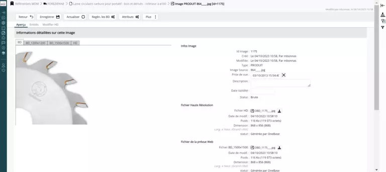 Fonctionnalités logiciel DAM | OneBase