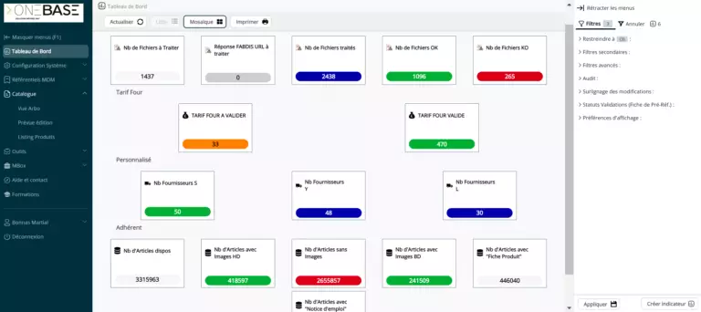 Une vision à 360° de ses données | OneBase