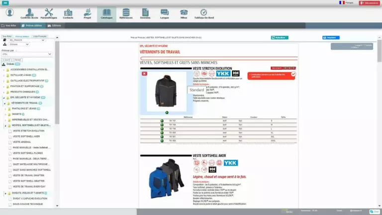 Solution PIM pour éditer en mode page catalogue vos produits
